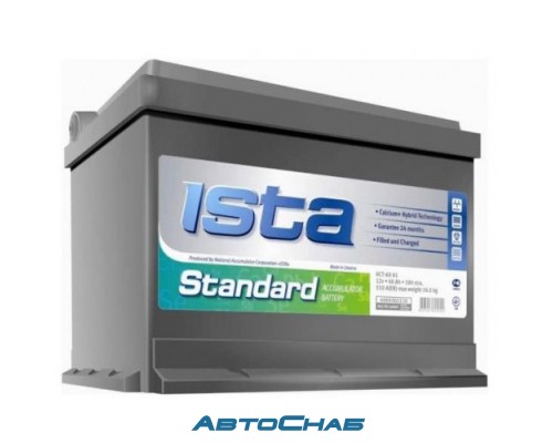 60 ISTA Standard A2H (60Ah. EN600A) низк. обр